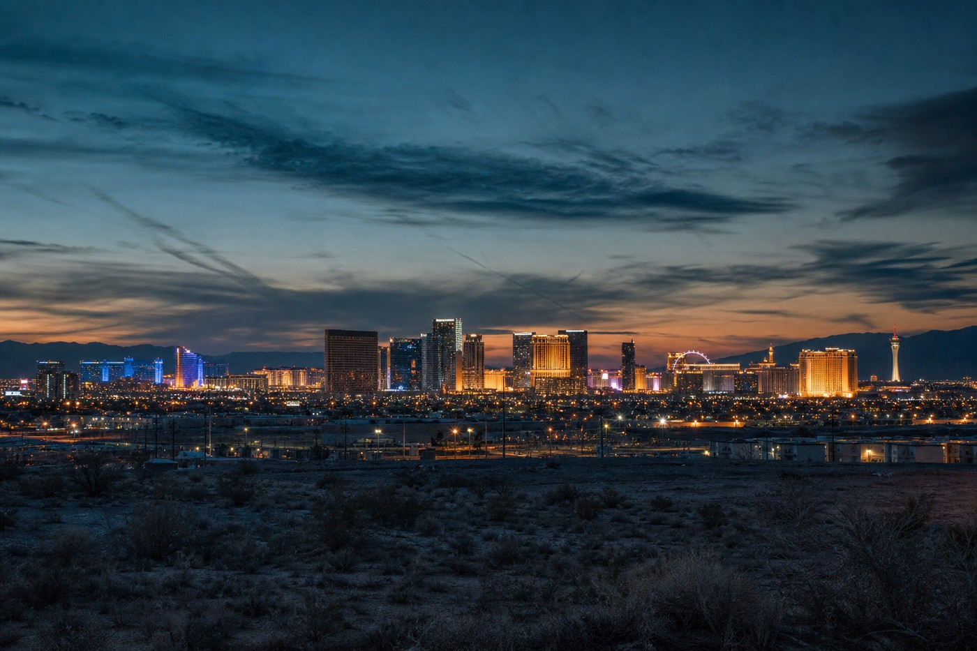 Casino district of Las Vegas, Nevada