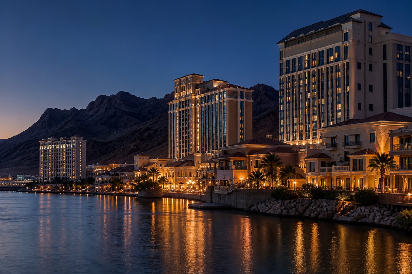 Casino district of Laughlin, Nevada
