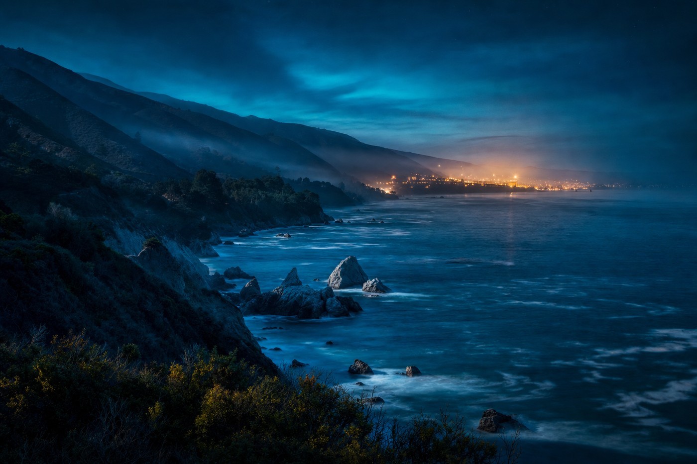 Casino-country landscape representative of California