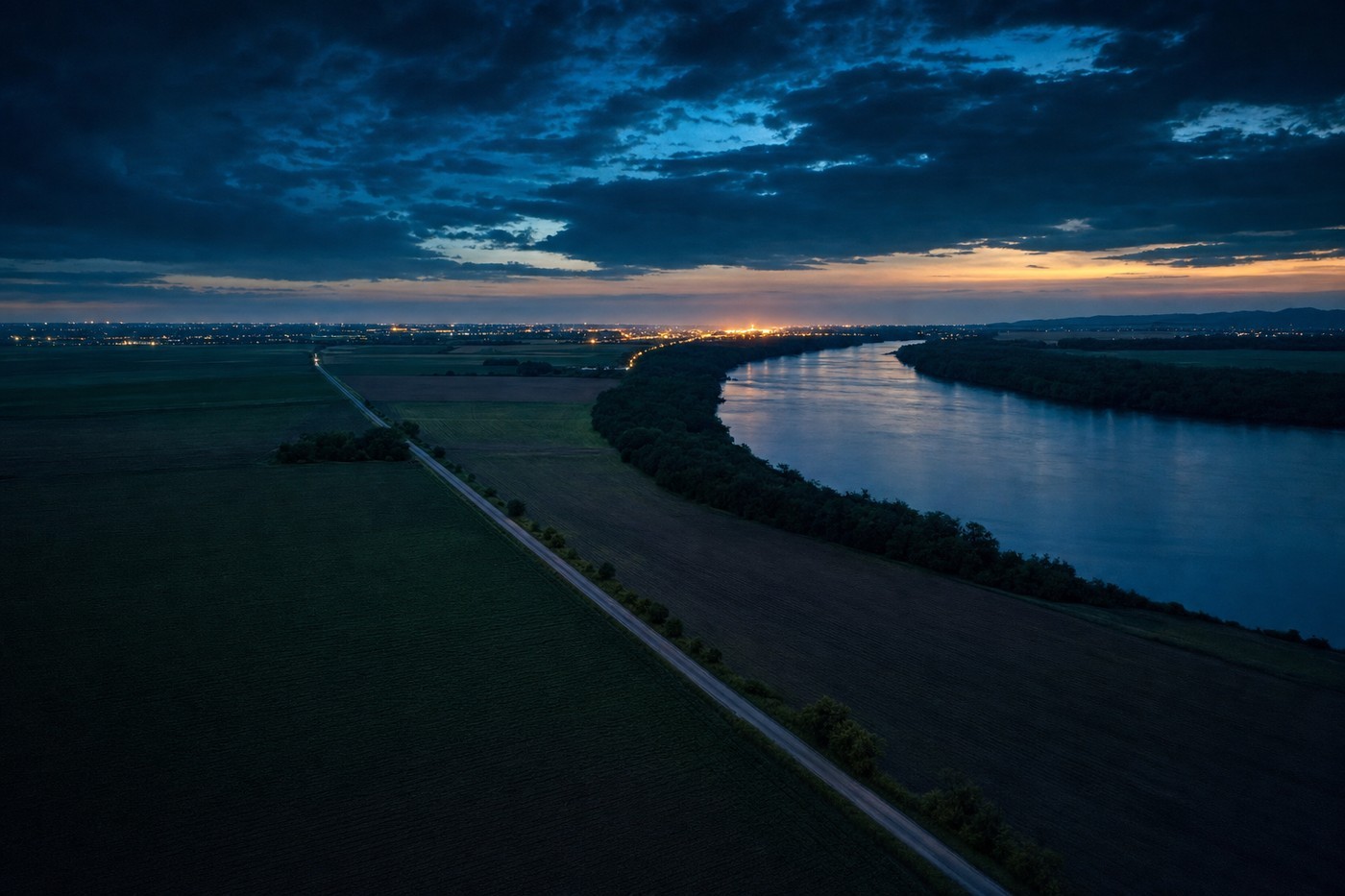 Casino-country landscape representative of Indiana