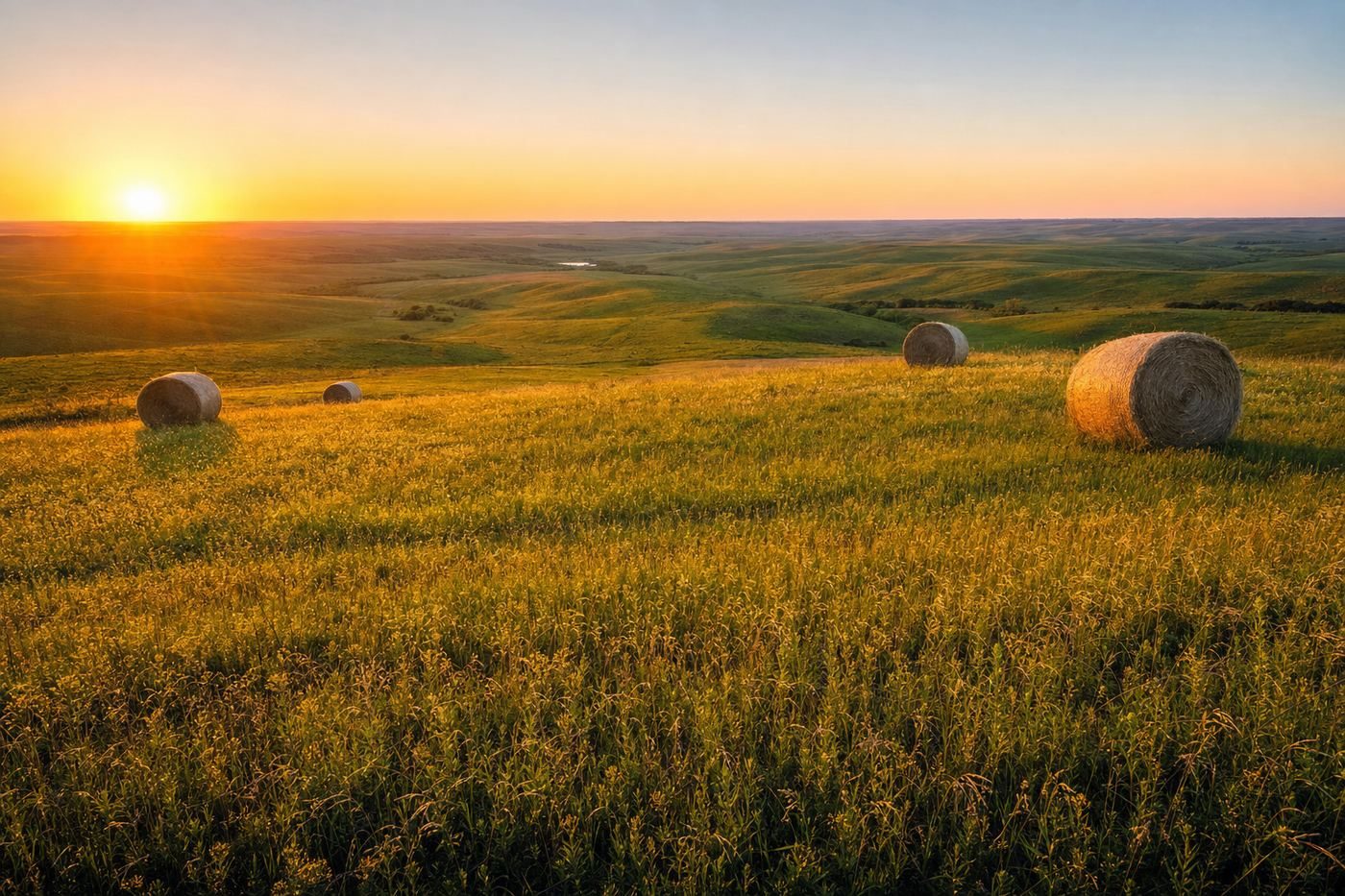 Casino-country landscape representative of Kansas