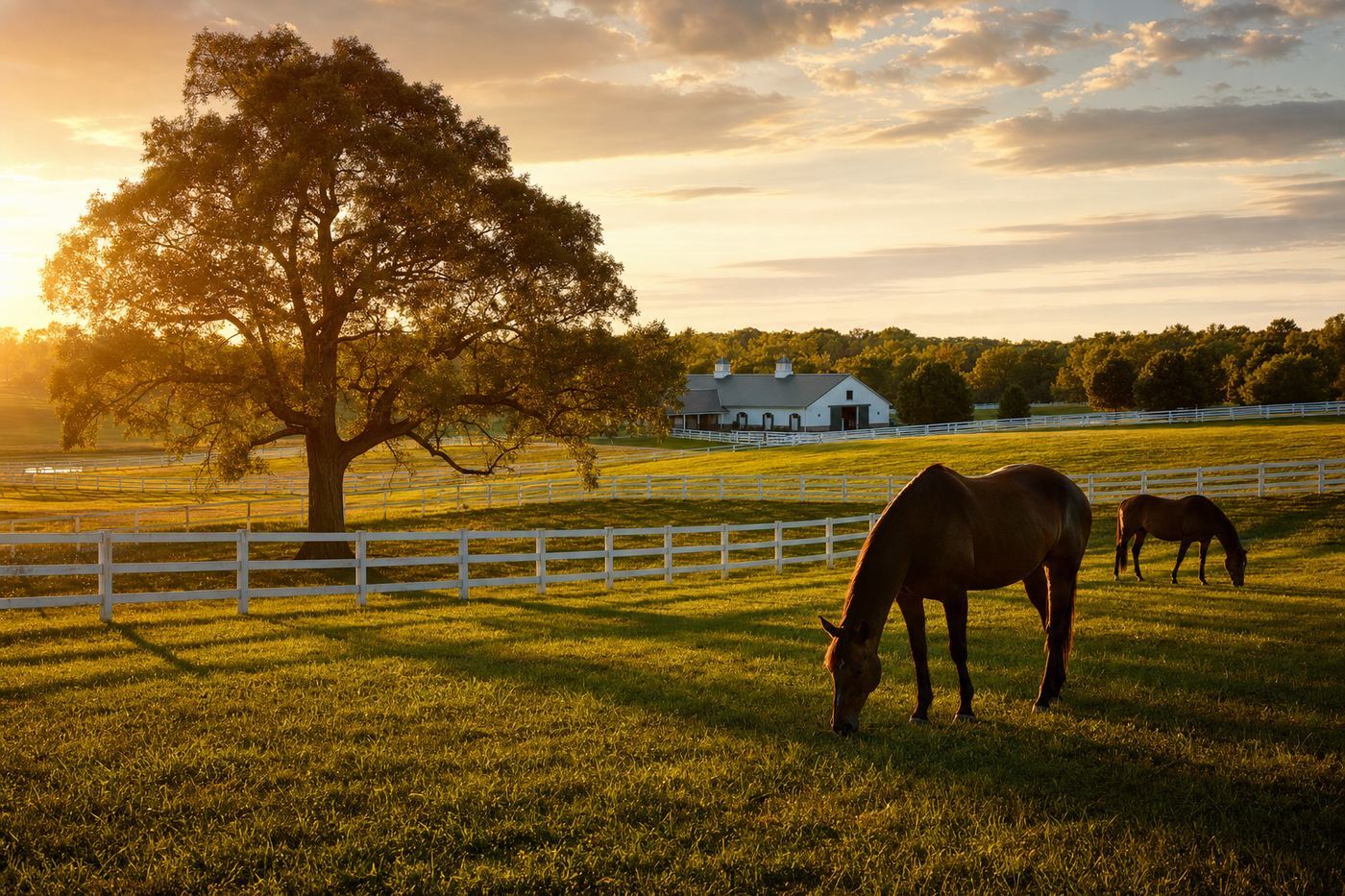 Casino-country landscape representative of Kentucky