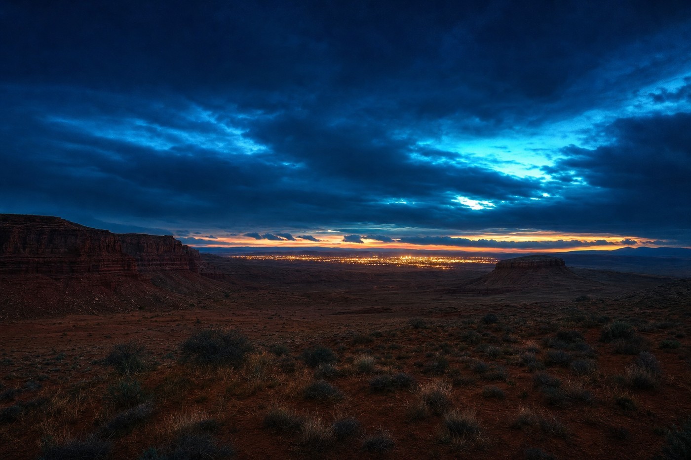 Casino-country landscape representative of Oklahoma