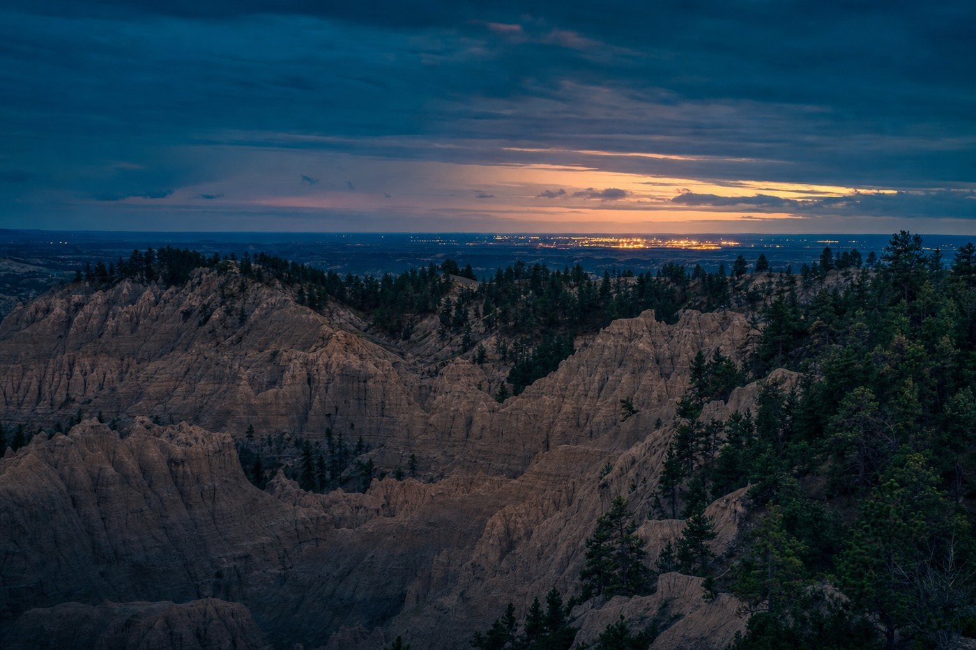 Casino-country landscape representative of South Dakota