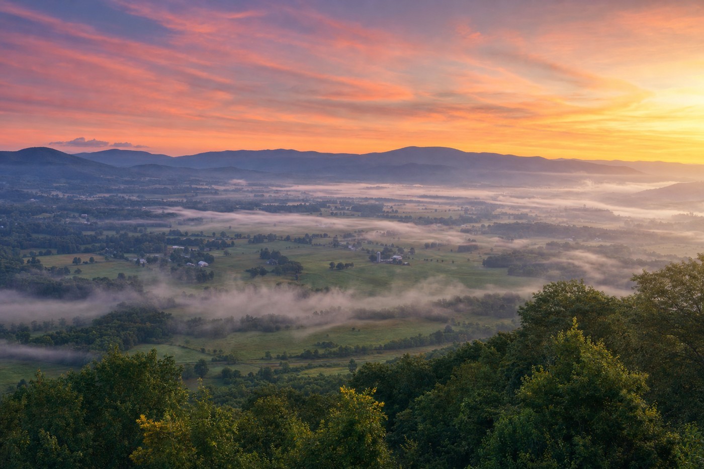 Casino-country landscape representative of Virginia